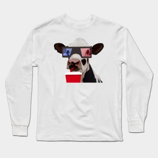 Mooovie Time Cow Long Sleeve T-Shirt